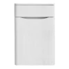 Monza White Ash WC Unit Only - 500mm Wide -Modern Bathroom Shop wa500wc d1