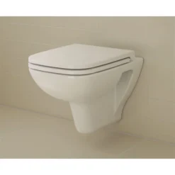 VitrA - S20 Model Wall Hung Short Projection (48cm) Pan - 2 X Seat Options -Modern Bathroom Shop wallhung48cmverylargealt