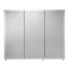 Croydex Westbourne Triple Door Tri-View White Steel Mirror Cabinet With FlexiFix -Modern Bathroom Shop wc102322 d3