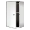 Croydex Trent Lockable Medicine Cabinet - Stainless Steel -Modern Bathroom Shop wc846005l