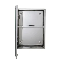 Croydex Avon Single Door Stainless Steel Mirror Cabinet -Modern Bathroom Shop wc856005 d2