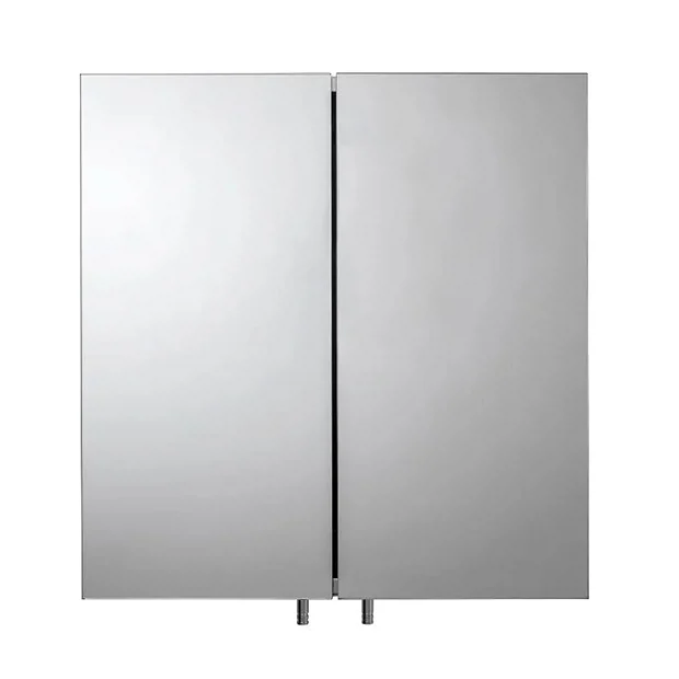 Croydex Avon Double Door Stainless Steel Mirror Cabinet 6 Croydex Avon Double Door Stainless Steel Mirror Cabinet - Image 4