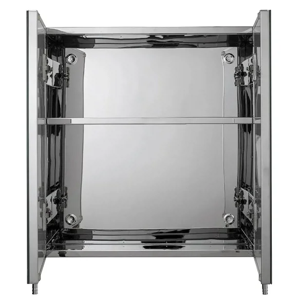 Croydex Avon Double Door Stainless Steel Mirror Cabinet 3 Croydex Avon Double Door Stainless Steel Mirror Cabinet