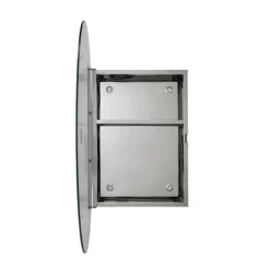 Croydex Tay Oval Mirrored Door Cabinet 9 Croydex Tay Oval Mirrored Door Cabinet -Modern Bathroom Shop wc870105 d2