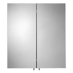 Croydex Dawley Matt Black 600mm Double Door Mirror Cabinet -Modern Bathroom Shop wc930221 d3