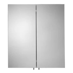 Croydex Finchley Stainless Steel Double Door Mirror Cabinet With FlexiFix 10 Croydex Finchley Stainless Steel Double Door Mirror Cabinet With FlexiFix -Modern Bathroom Shop wc940205 d2