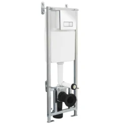 Dual Flush Concealed WC Cistern With Wall Hung Frame + Modern Toilet -Modern Bathroom Shop whfp d2