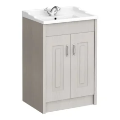 York Traditional Grey Bathroom Basin Unit (620 X 470mm) -Modern Bathroom Shop y600gryv lrg